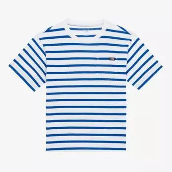 Футболка North Face Kids Glan Stripe с коротким рукавом и круглым вырезом, синяя, Nt7ur01s BLUE/100