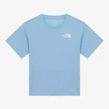 Футболка North Face Kids Go 2 с коротким рукавом, светло-голубая Nt7ur02u LIGHT BLUE/100