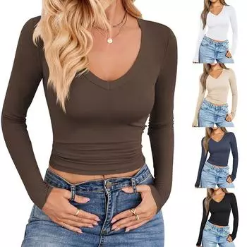 Футболка облегающего кроя Fashion Pure Desire Bottoming Shirt L чёрный