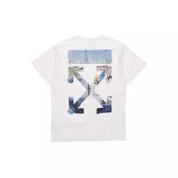 Футболка Off-White Arrows Белые мужские топы OMAA038R191850120288 L