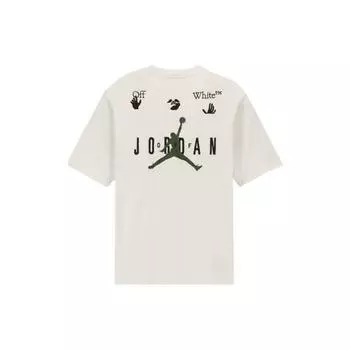 Футболка OFF-WHITE x Jordan (Азия) Белая мужская уличная одежда DM0062-054 XS