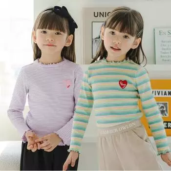 Футболка Olivan HearT Ribbed Stripe, 2 цвета purple/140