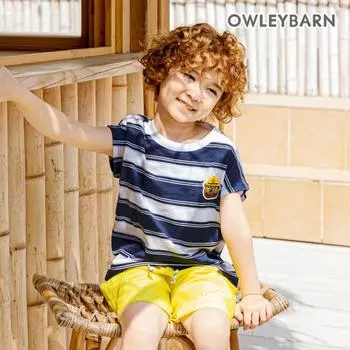 Футболка Olivan Scout Stripe темно-синего цвета Navy/150