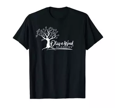 Футболка Olivewood Academy Elgin School Swag Standard White с логотипом