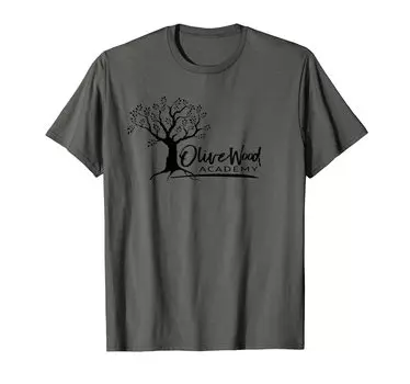 Футболка Olivewood Academy Elgin School Swag Standard Black с логотипом