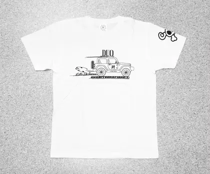 Футболка One Bite One Fish OBOF Hit The Road белая, размер M (9241)