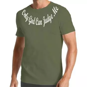 Футболка Only God Can Judge Me 2 Хип-хоп Dr Tattoo Dre Pac Рэп S
