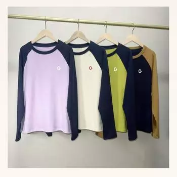 Футболка осень-зима Plus Plus Plus из плотной плюшевой ткани с цветными блоками и длинными рукавами для женщин, базовая футболка с капюшоном, утягивающий топ, футболки женские S фиолетовый