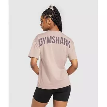 Футболка оверсайз GYMSHARK GS Power Stone Pink B4A7O KBS4