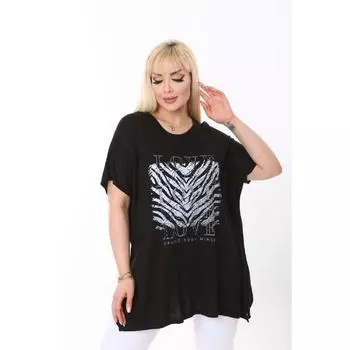 Футболка оверсайз с принтом больших размеров