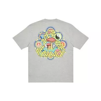 Футболка Palace Bun 5G Серые топы унисекс из меланжевого цвета P23TS084 L