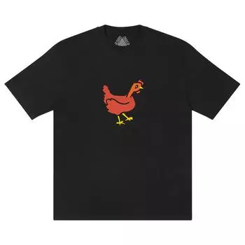 Футболка Palace Clucking, черные топы унисекс P22TS384 XL