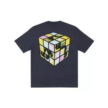 Футболка Palace DonT Be Square Темно-синие топы унисекс Синий P22TS418 M