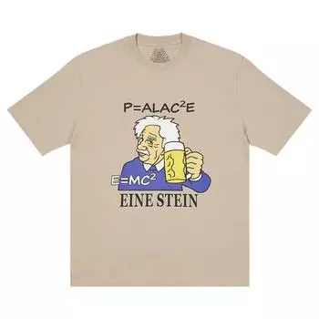 Футболка Palace Eine-Stein с грибами, мужские топы, коричневый P21TS161 L