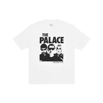 Футболка Palace Greatest Hits, белые мужские топы P23TS030 XL