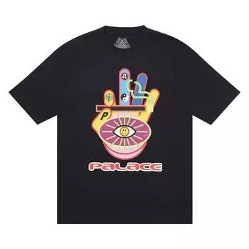 Футболка Palace Hippy Cig, черные топы унисекс P18TS095 M