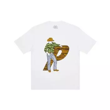 Футболка Palace Saddle Up, белые мужские топы P23TS046 S