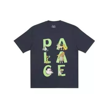 Футболка Palace Session Темно-синие мужские топы Синие P23TS057 S