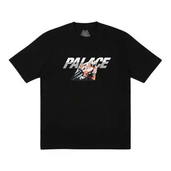 Футболка Palace Skurrt, черные топы унисекс P25TS137 L