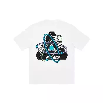 Футболка Palace Tri-Atom белые мужские топы P23TS089 L