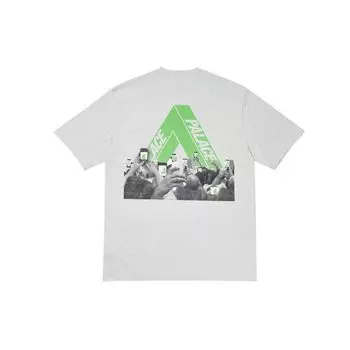 Футболка Palace Tri-Phone Серая меланжевая мужская футболка P18TS117 S