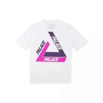 Футболка Palace Tri-Shadow, белые топы унисекс P15TS240 S