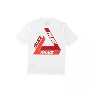 Футболка Palace Tri-Shadow, белые топы унисекс P15TS241 S