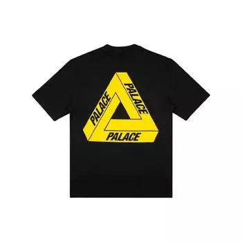 Футболка Palace Tri-To-Help, черные/желтые топы унисекс P18TS227 XL