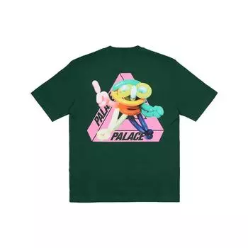 Футболка Palace Tri-Twister Huntsman Топы унисекс Зеленая P24TS226 S