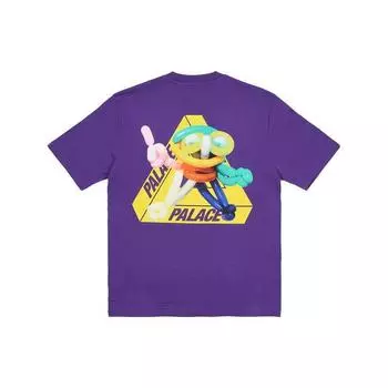 Футболка Palace Tri-Twister Regal Фиолетовые топы унисекс P24TS227 S