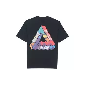 Футболка Palace Tri-Visions, черные топы унисекс P22TS336 S