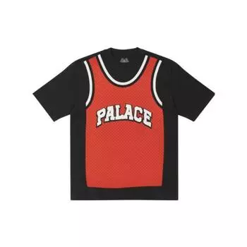 Футболка Palace Vest Черные мужские топы P22TS439 L