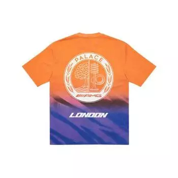 Футболка Palace x AMG 2.0 London Оранжевые/фиолетовые топы унисекс, разноцветные P22AMGTS001 S