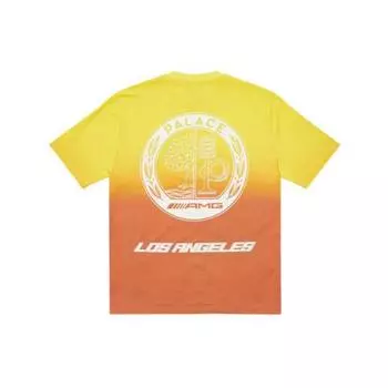 Футболка Palace x AMG 2.0 Los Angeles Желтые/красные топы унисекс, разноцветные P22AMGTS002 XL