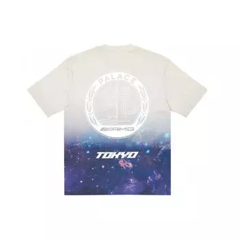 Футболка Palace x AMG 2.0 Tokyo Светло-коричневые/синие топы унисекс, разноцветные P22AMGTS004 S