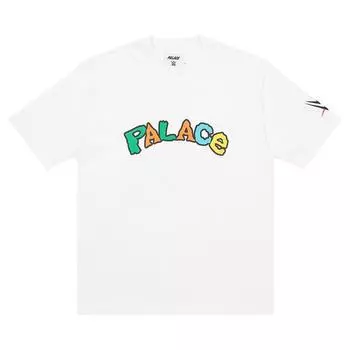 Футболка Palace x WWE Nice Day, белые топы унисекс P22TS460 XL