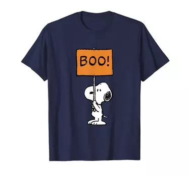 Футболка Peanuts Halloween Boo Snoopy синий