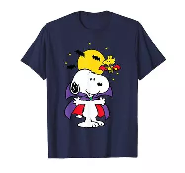 Футболка Peanuts Halloween Snoopy Vampire синий