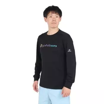 Футболка PHITEN с длинным рукавом Lame Grade Black Gold 3124JG62900 x (Черное золото/L/Мужские, женские)