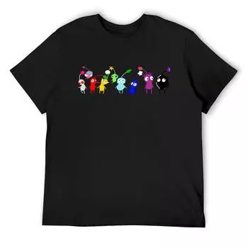 Футболка Pikmins Custom Design Your Own Tees Летняя одежда Рубашки Мужская графика S белый