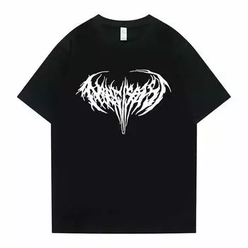 Футболка Playboi Carti Punk Is Not Ded Opium Saves Lives Футболка Harajuku для мужчин и женщин Футболка в уличном стиле из хлопка с графическим принтом Повседневная футболка XXXXL