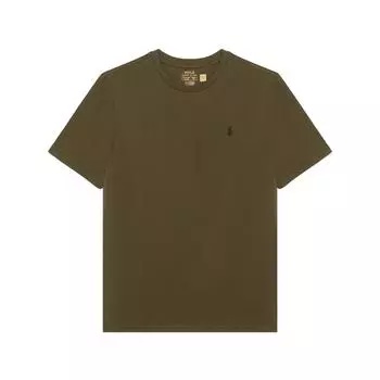 Футболка Polo Ralph Lauren Ss25 Однотонная Вышивка Маленький Пони Короткий Рукав Детские Топы Темно-Зеленый 323832904-175 M