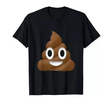 Футболка Poop Pile Smile Happy Poop Pile Poop Swirl Cute Funny чёрный