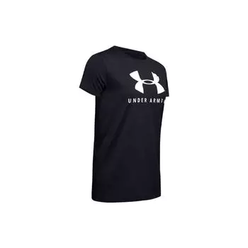 Футболка прямого кроя Under Armour Женские топы Черная 1346844-002 M