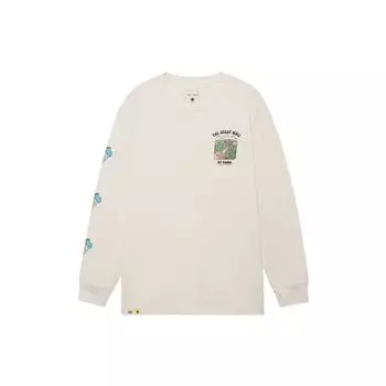 Футболка-пуловер с круглым вырезом и принтом мультфильма Li Ning X Steven Harrington, мужские топы белого цвета AHSRC15-3 L