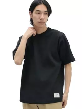 Футболка Quick Dry TEE Waffle ЧЕРНАЯ S 42040348639 [Beams Heart] Футболка мужская из S/S чёрный