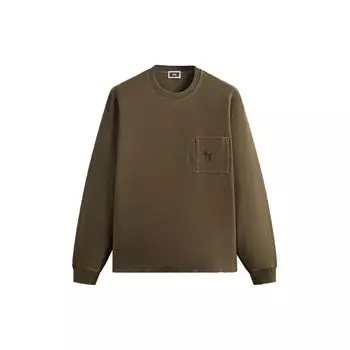 Футболка Quinn с длинными рукавами Kith, топы унисекс, коричневый KHM031552-3004 XL