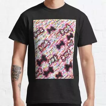 Футболка размера плюс S-3XL с принтом Sprinkle Cake Kawaii Pastel Goth Black Bow Rainbow, мужские топы, модная одежда, футболки S чёрный