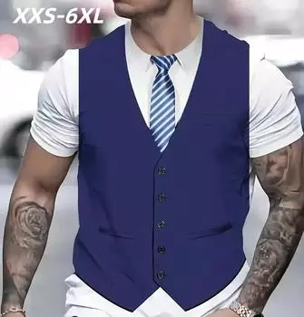 Футболка размера XXS-6XL Plus для мужского повседневного костюма с принтом галстука, футболка с коротким рукавом, футболки, мужские футболки для вечеринок в стиле косплей, одежда XXS