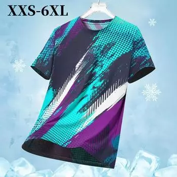 Футболка размера XXS-6XL Plus для мужской одежды, летние свободные топы унисекс с круглым вырезом и коротким рукавом, футболки, пуловер XXS